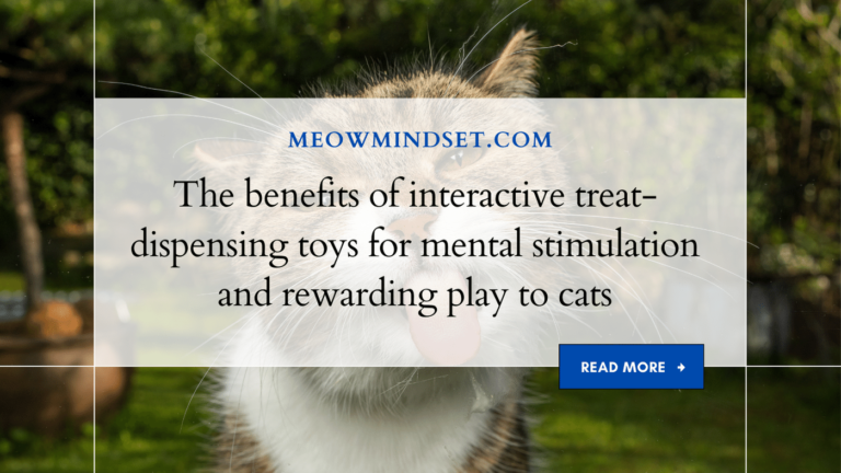 The benefits of interactive treat-dispensing toys for mental stimulation and rewarding play to cats